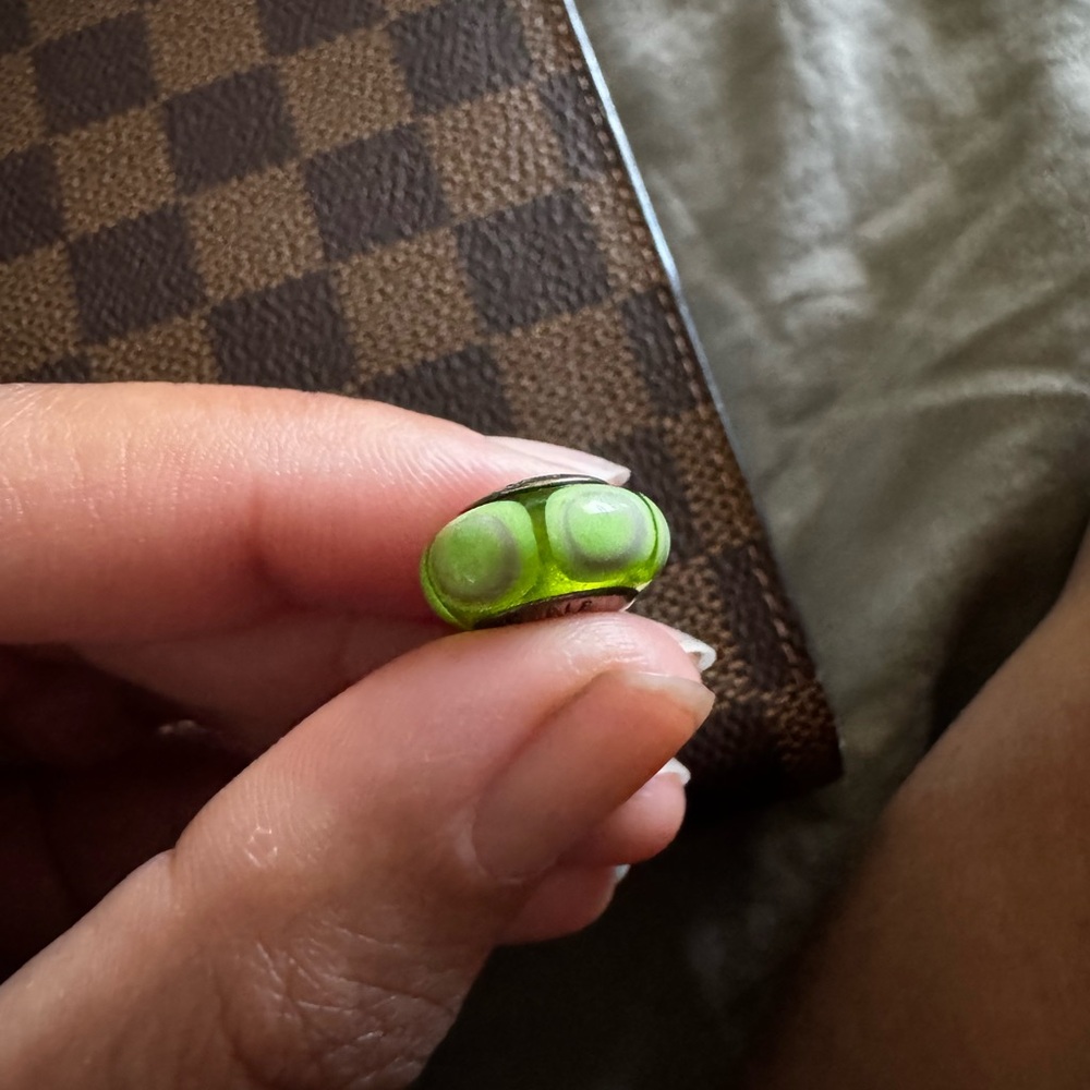 Pandora Lime Green Charm Bead